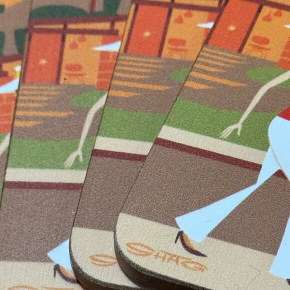 SHAG Retro-Themed Square Cork-Backed Coasters - Picture 4 of 5